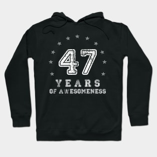 Vintage 47 years of awesomeness Hoodie